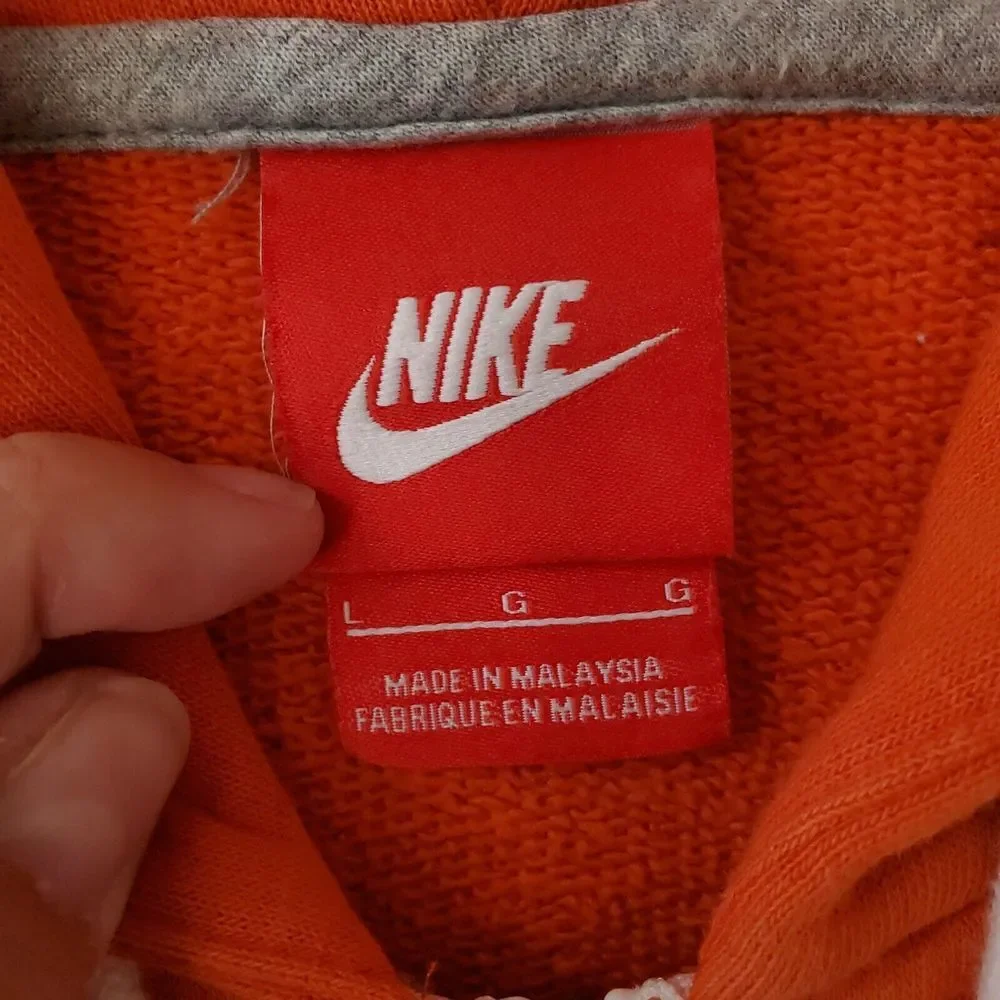 Clemson Tigers Orange Nike Jacket Men Lightweight Full Zip Size Large NCAA Sport